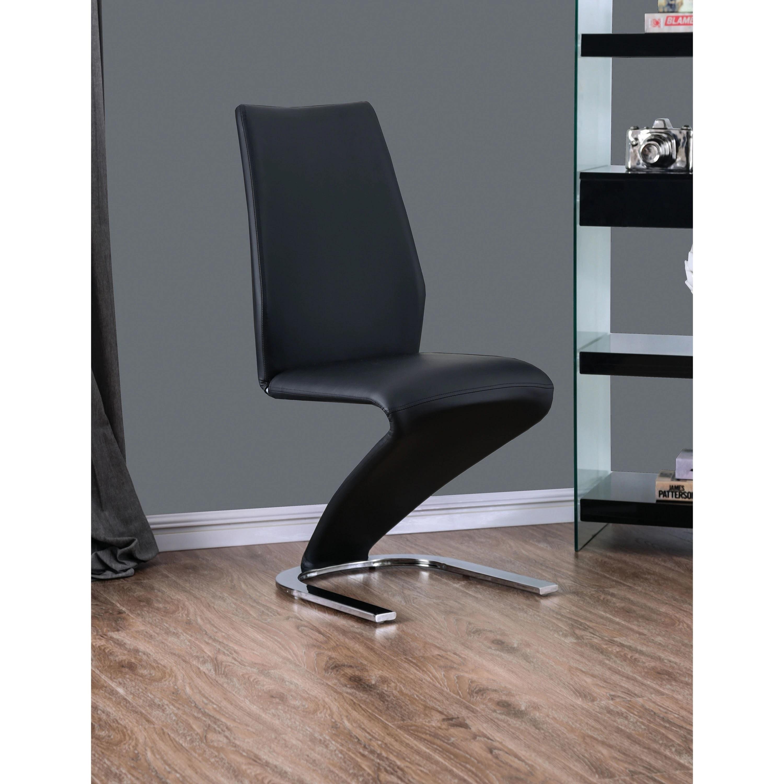 Furniture of America Midvale CM3650BK-SC-2PK Side Chair IMAGE 1